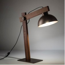 Πορτατίφ με ντουί E27 230V Ξύλινο με Μεταλλικό Καπέλο OSLO 5788